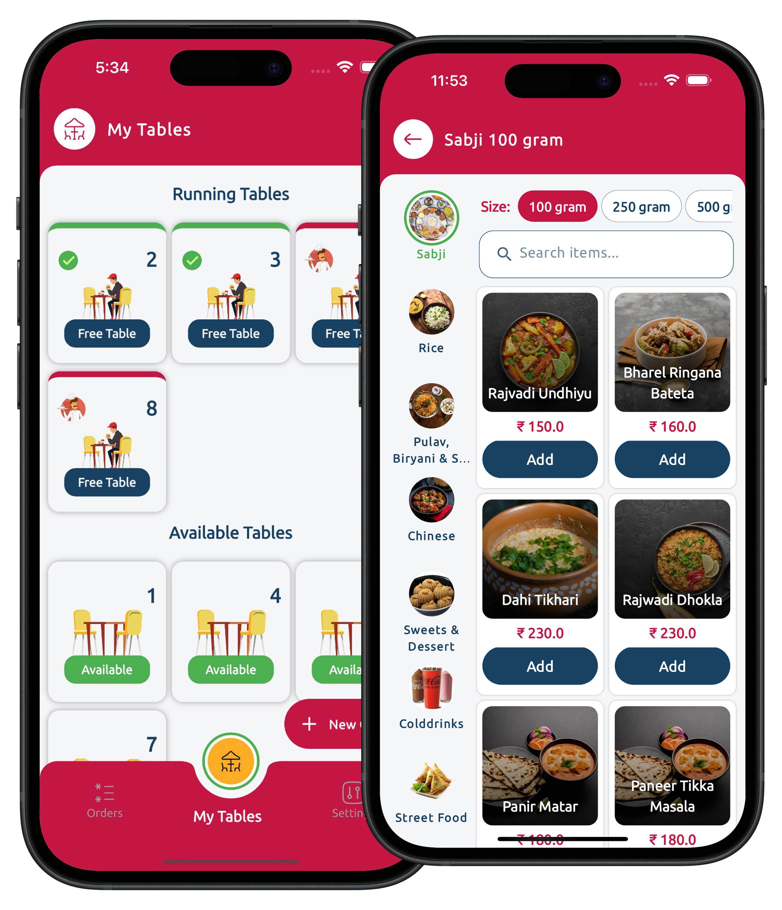 Food Sale App Interface